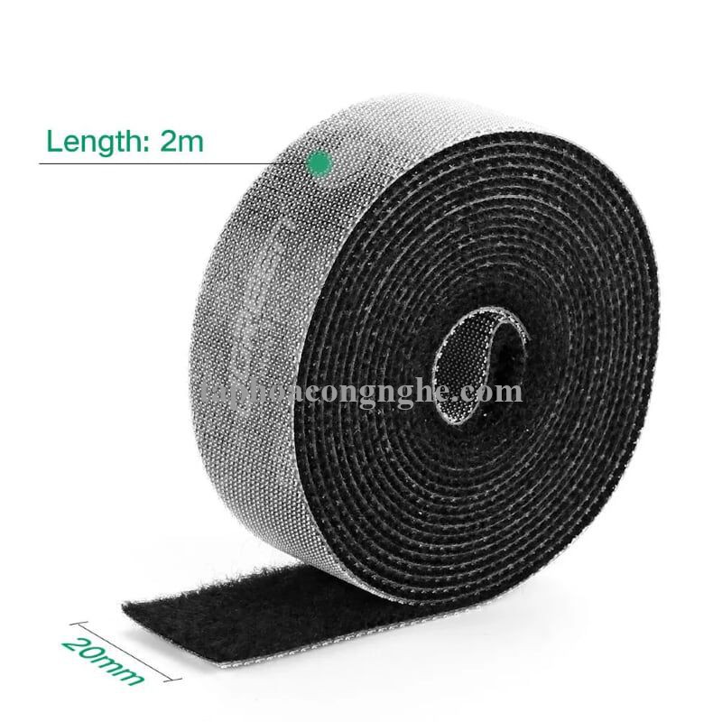 Ugreen 40355 3M màu Xám Dây dán Velcro đa năng tiện dụng LP124 30040355